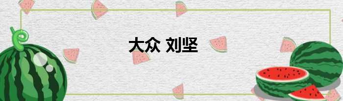 大众 刘坚