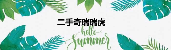 二手奇瑞瑞虎