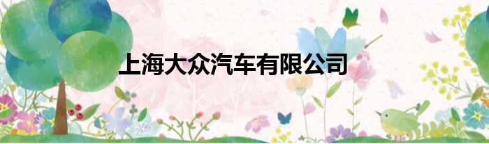 上海大众汽车有限公司