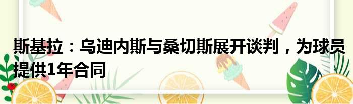 斯基拉：乌迪内斯与桑切斯展开谈判，为球员提供1年合同
