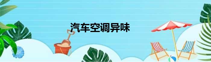汽车空调异味