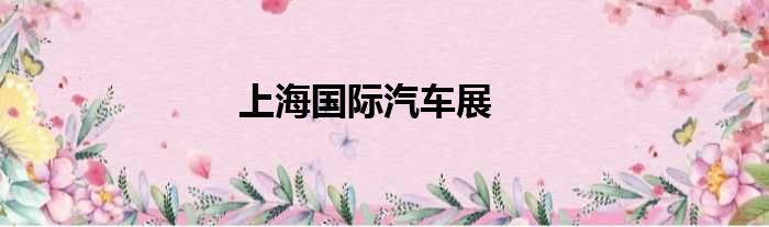 上海国际汽车展
