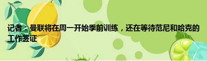 记者：曼联将在周一开始季前训练，还在等待范尼和哈克的工作签证