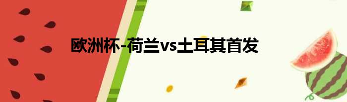 欧洲杯-荷兰vs土耳其首发
