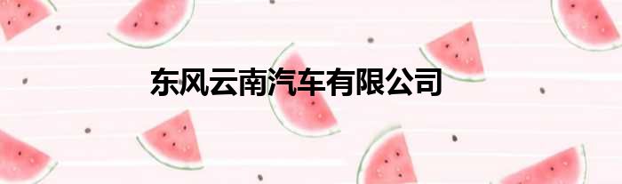 东风云南汽车有限公司
