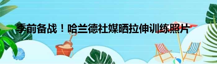季前备战！哈兰德社媒晒拉伸训练照片
