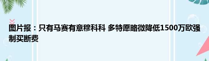 图片报：只有马赛有意穆科科 多特愿略微降低1500万欧强制买断费