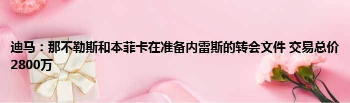 迪马：那不勒斯和本菲卡在准备内雷斯的转会文件 交易总价2800万
