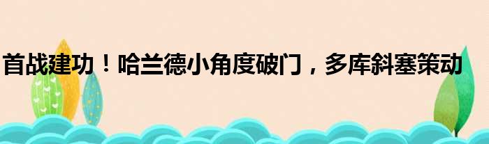 首战建功！哈兰德小角度破门，多库斜塞策动