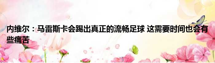 内维尔：马雷斯卡会踢出真正的流畅足球 这需要时间也会有些痛苦