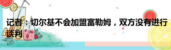 记者：切尔基不会加盟富勒姆，双方没有进行谈判