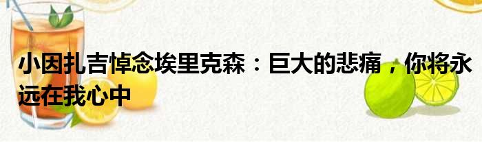小因扎吉悼念埃里克森：巨大的悲痛，你将永远在我心中