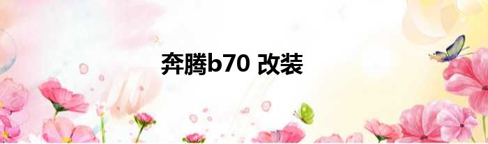 奔腾b70 改装