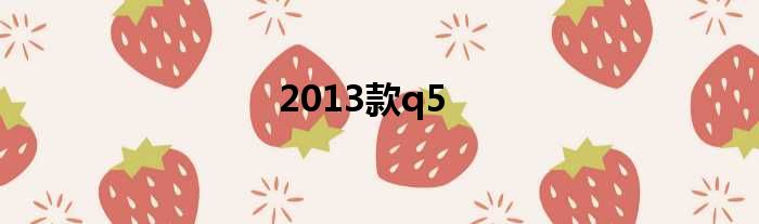 2013款q5