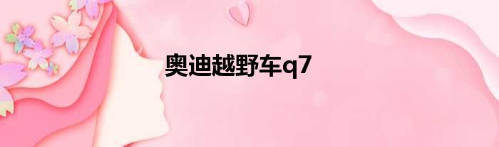 奥迪越野车q7